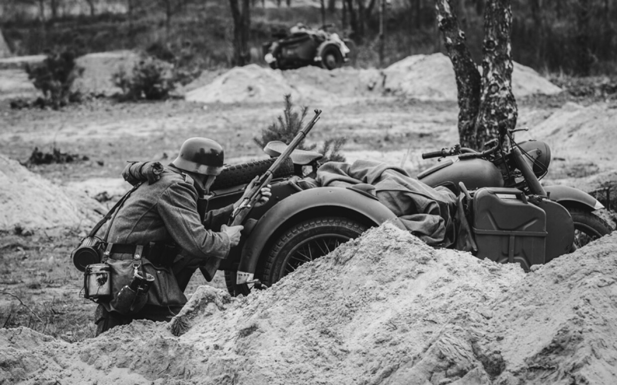 Îngrozitor de slaba dotare a infanteriei germane în războiul mondial